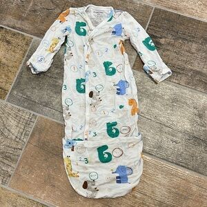 Angel Dear Multicolor Baby Onesie Sleep Outfit Size 0-3 months Viscose Bamboo